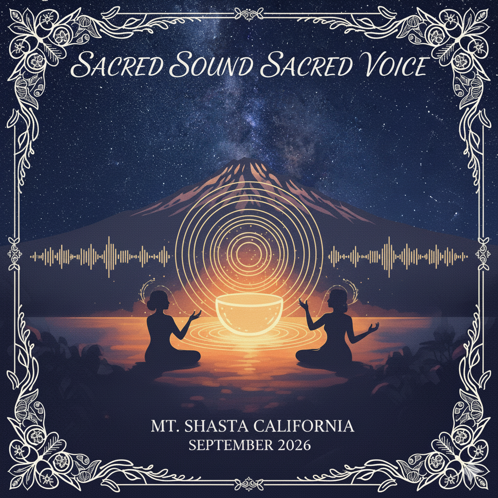 Sacred Sound, Sacred Voice Mount Shasta Retreat Deposit